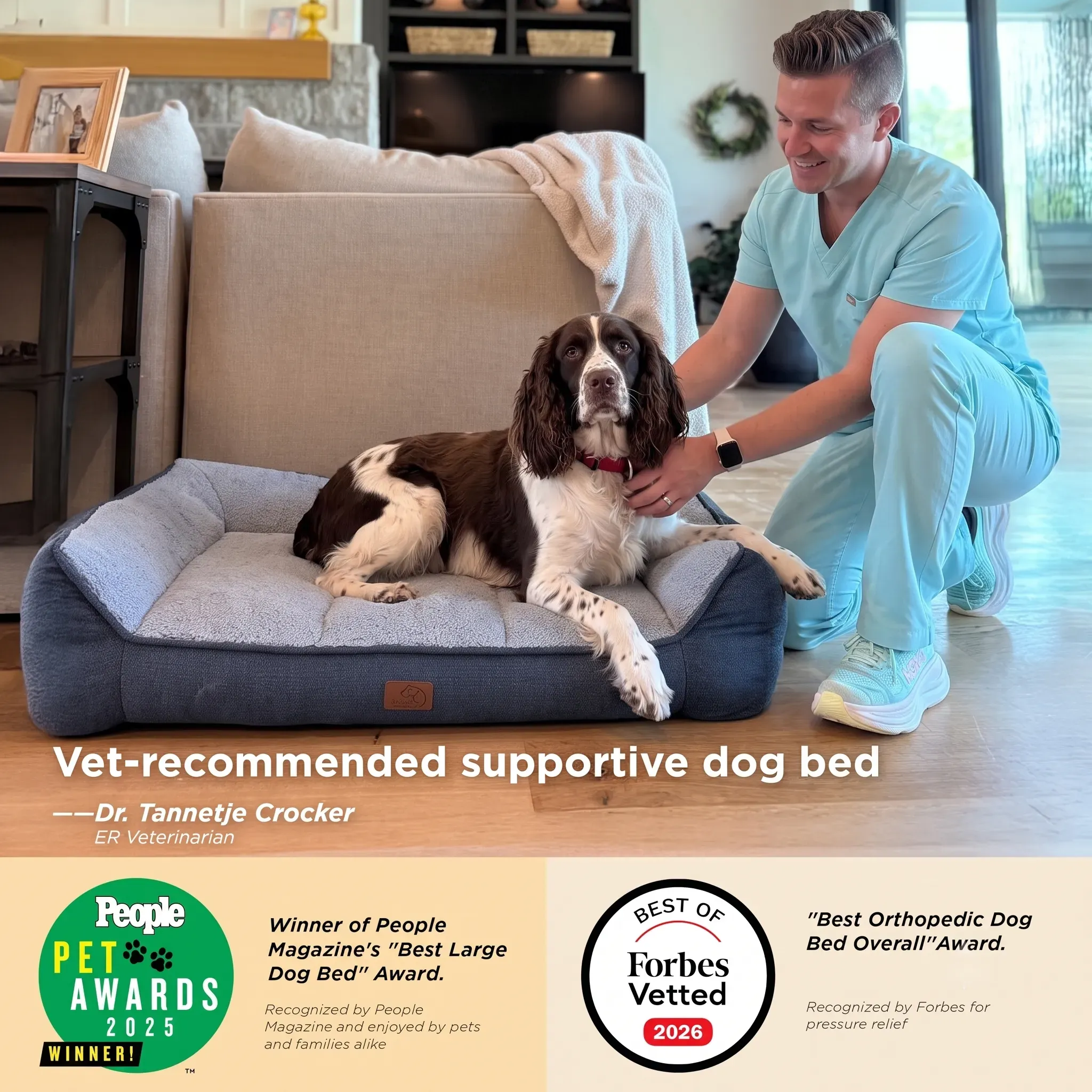 Bedsure SupportMax Orthopedic Dog Bed thumbnail
